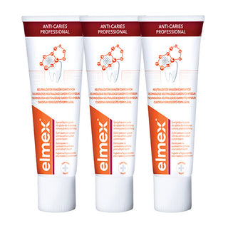 Elmex Tandpasta Professionel Trio mod huller 3 x 75 ml