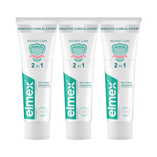 Elmex Toothpaste Sensitive Clinical Expert Instant Care Trio 3 x 75 ml