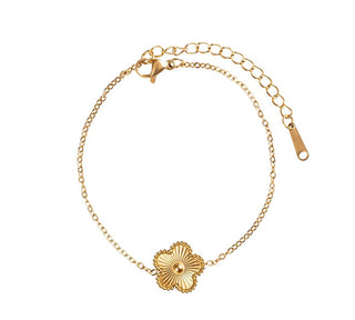 Emily westwood da donna placcato oro Bracciale con a flower EWB250182G