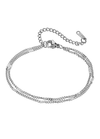 Emily westwood Pulsera doble de acero Maia EWB24026S para mujer