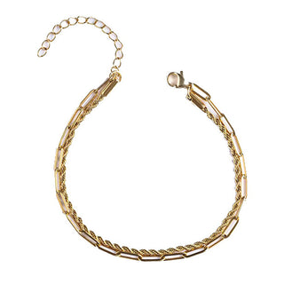 Emily westwood Elegant double Bracciale made of gold-plated steel Elysian EWB250190G
