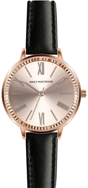 Emily westwood Reloj Melissa EEK-B029R de cuero negro