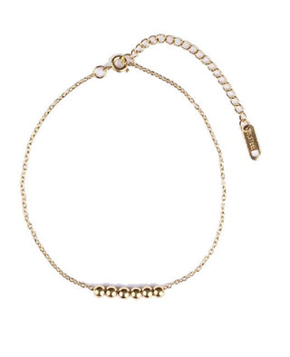 Emily westwood Minimalist gold-plated steel anklet EWA250366G