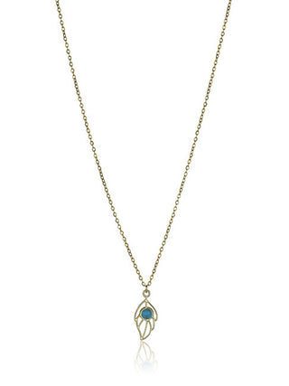 Emily westwood Delicado collar bañado en oro con turquesa enebro EWN23028G