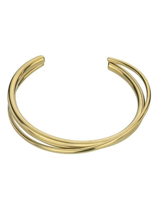 Emily westwood Pulsera de acero macizo bañada en oro Astrid EWB24022G