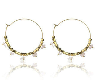 Emily westwood Pendientes de aro chapados en oro rosa Eden EWE23040G