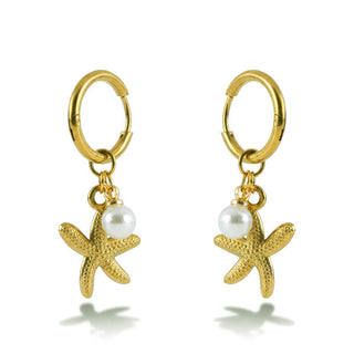 Emily westwood Gold-plated Orecchini with pearl 2in1 EWE260570G
