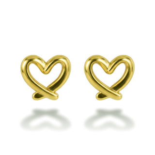 Emily westwood Gold-plated Orecchini Hearts Veloura EWE260780G