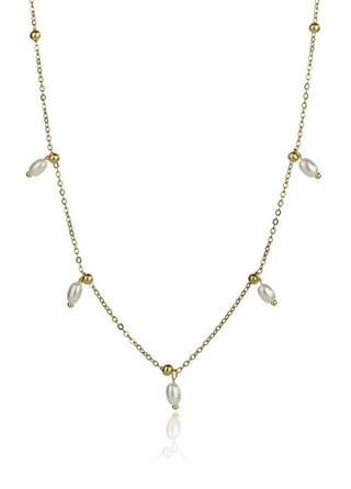 Emily westwood Shiloh EWN24015G Gold Plated Faux Pearl Women's Necklace