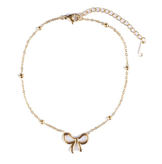 Emily westwood Gold-plated anklet con bow Sylvane EWA250365G