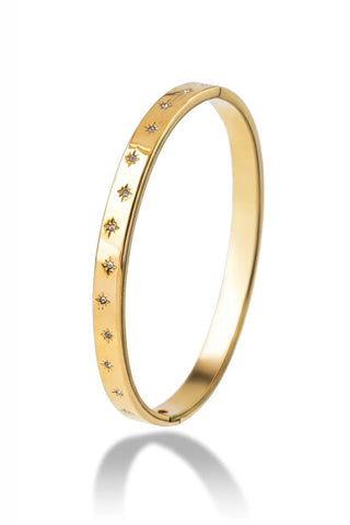 Emily westwood Gold-plated solid Bracciale with crystals Freya EWB250402G
