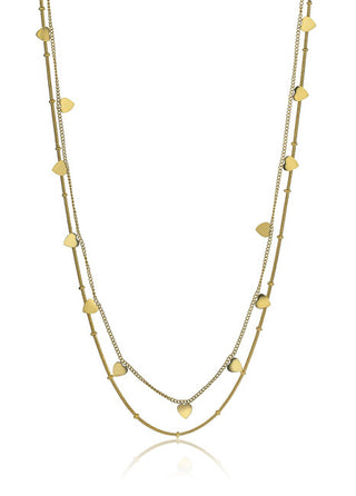 Emily westwood EWN24016G Collar con colgante de cuervo bañado en oro