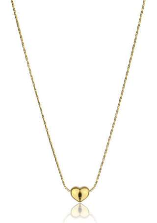 Emily westwood Collar romántico con corazón de Lilah, chapado en oro EWN23093G