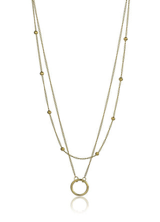 Emily Westwood Collana Doppia In Acciaio Placcato Oro Lyric Ewn24009G