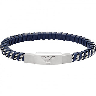 Emporio armani Designer leather blue Bracciale EGS3319040
