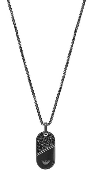 Emporio armani Collar de cristal único para hombre y pareja EGS3138001