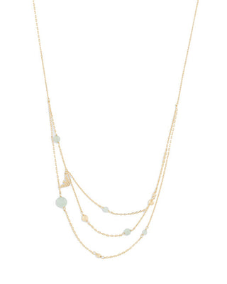 Emporio Armani Delicata Collana Placcata Oro Con Avventurina Egs3225710