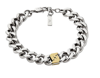 Emporio Armani Bracciale Bicolore Massiccio Per Uomo Egs3186040