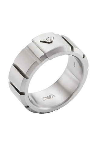 Emporio Armani Fashion Steel Ring Egs3081040 - Size: 60 Mm 