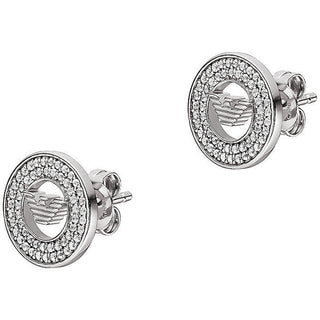 Emporio armani Fashion silver earrings with crystals EG3587040
