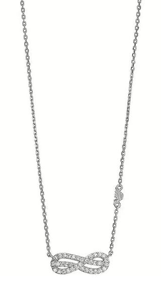 Emporio Armani Collar de plata sin Tempo con circonitas cúbicas Eg3597040 