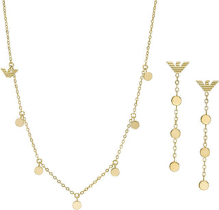 Emporio armani Original set IN gold plating EGS3064SET (necklace, earrings)