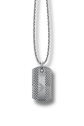 Emporio armani Men's Steel Necklace Eagle Logo EGS3149040