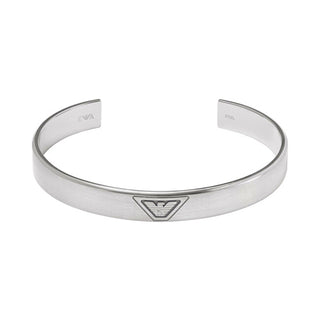 Emporio Armani Bracciale In Acciaio Massiccio Per Uomo Con Logo Eagle Egs3127040