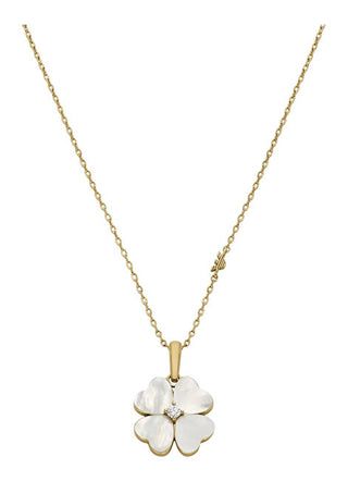 Emporio armani Gold-plated Collana with crystals Four-leaf clover EGS3347710