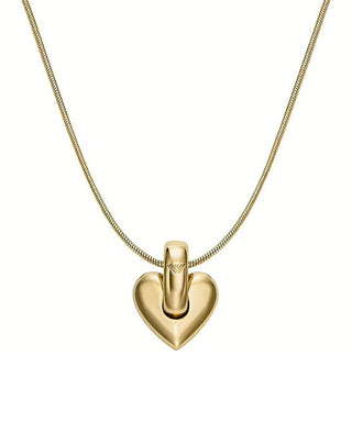 Emporio Armani Collana Placcata Oro Con Ciondolo A Cuore Egs3265710