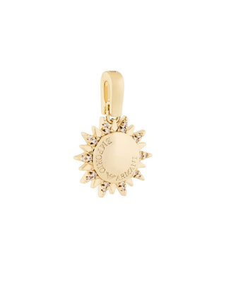 Emporio armani Gold-plated sun Ciondolo con zirconi Charm EGS3359710