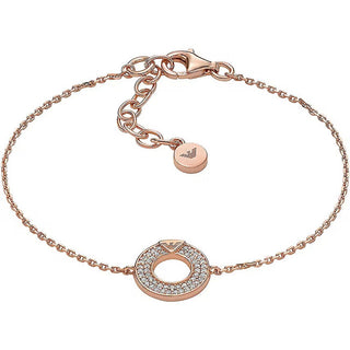 Emporio armani Pulseira fascinante de bronze com zircônia cúbica EG3589221