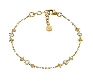 Emporio armani Charming gold-plated Bracciale da donna with zircons EG3619710