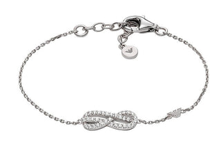 Emporio armani Infinity Bracelet in Silver with Cubic Zirconia EG3598040