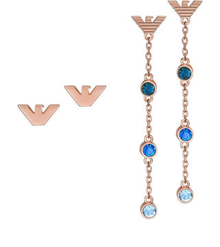 Emporio armani Conjunto de brincos elegantes de bronze EGS3013SET