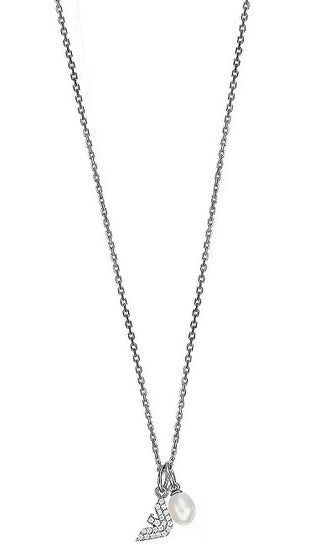 Emporio armani Silver necklace with zirconia EG3574040