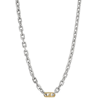 Emporio armani Collar distintivo de dos tonos para hombre EGS3147040