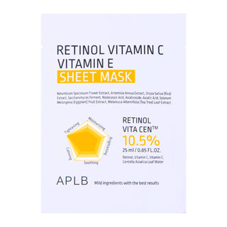APLB Retinolo Vitamina C Vitamina E Maschera in Tessuto 25ml