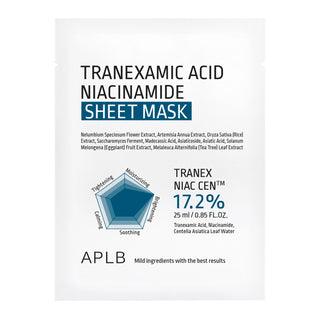 APLB Acido Tranexamico Niacinamide Maschera in Tessuto Illuminante Idratante 25ml