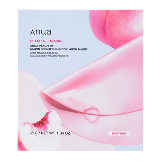 Anua Peach 70 Niacin Collagene Maschera in Tessuto Illuminante 38g