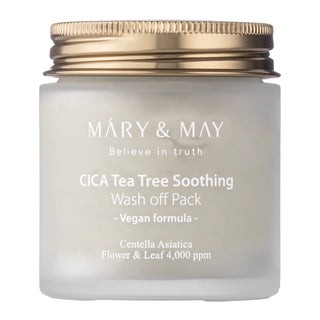 Mary&May CICA Tea Tree lenitiva Wash Off Pack Clay Maschera 125g