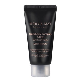 Mary&May Vegan Blackberry Complex Glow Wash Off Pack Clay Maschera Illuminante 30g