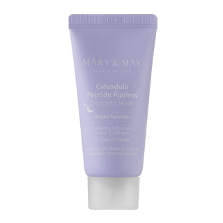 Mary&May Vegan Calendula Peptidi Ageless Sleeping Maschera Notte Lenitiva Rassodante 30g