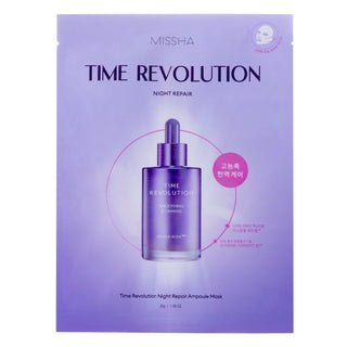 Missha Time Revolution Night Repair Ampoule Maschera in Tessuto Rassodante 40g