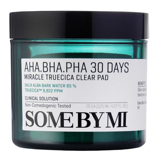 Some By Mi AHA BHA PHA 30 Days Miracle Truecica Clear Pad Esfoliante Pelle Problematica