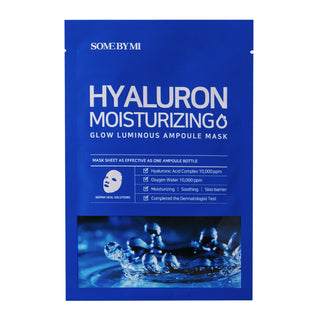 Some By Mi Acido Ialuronico Glow Luminous Ampoule Maschera in Tessuto Idratante 25g