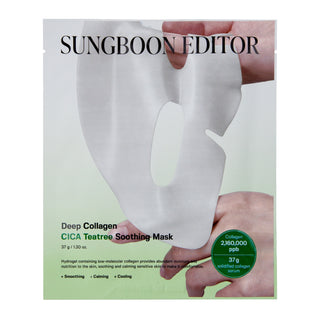 Sungboon Editor Deep Collagene Cica Tea Tree lenitiva Maschera Hydrogel Lenitiva 37g