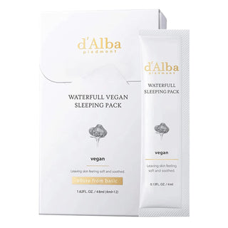 d'Alba Waterfull Vegan Sleeping Pack Maschera Notte Idratante 4ml