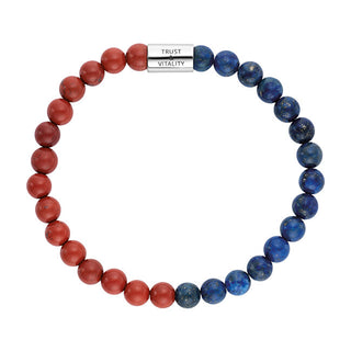 Engelsrufer ERB-HEAL-RJLP-S 재스퍼와 라주라이트 비즈 팔찌