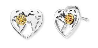 Engelsrufer Orecchini Originali In Argento Cuore Con Bussola Ere-Aheart-Bist